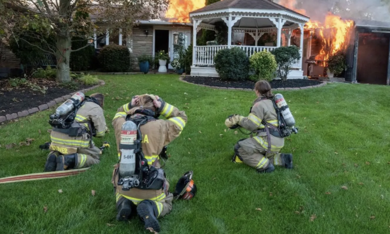 Centre County fire company’s all-female attack line makes history